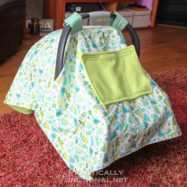 Make your own waterproof car seat canopy with this tutorial!
