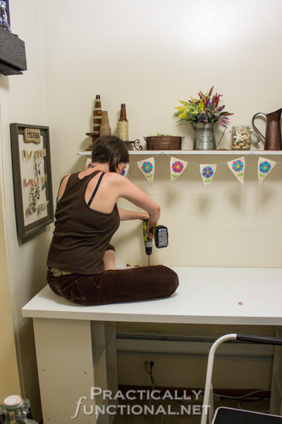 Make Your Own Built-In Craft Desk! | Practically Functional