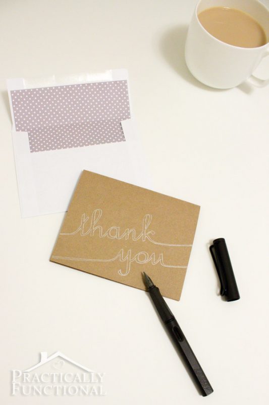 DIY Thank You Cards with Silhouette Sketch Pens