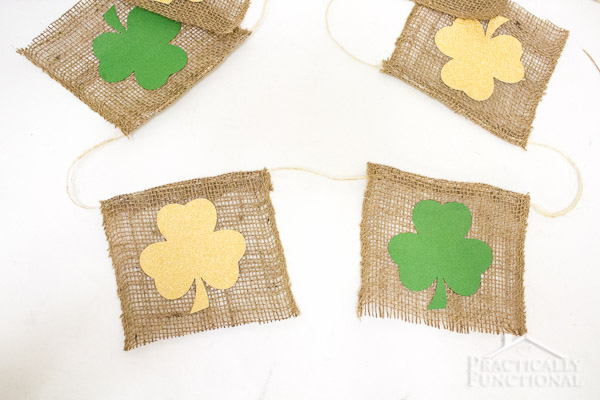 How To Make A St. Patrick's Day Shamrock Bunting-5