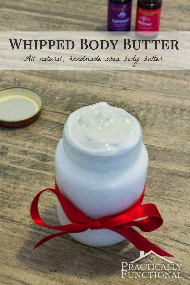 Dry, scaly skin? Fix it right up with this all natural, handmade shea body butter recipe! Leaves skin feeling baby soft, plus it's all natural so your skin doesn't absorb any hazardous chemicals!