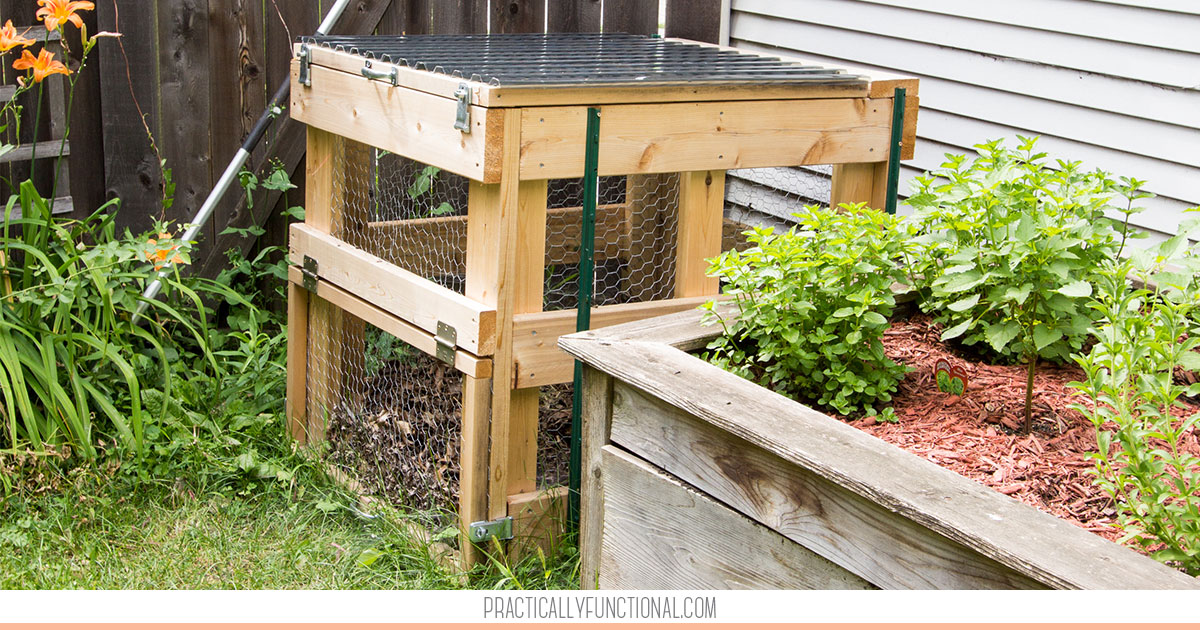 How to Build a 3-Bin Composter for Less Than $5 - The House & Homestead