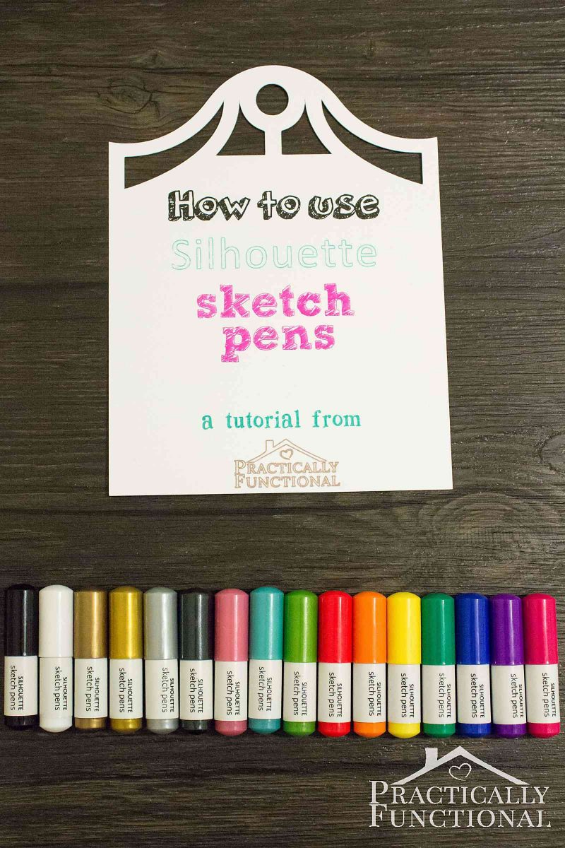 How to use Silhouette Sketch Pens