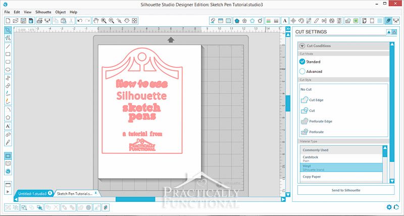 How To Use A Silhouette Cameo Silhouette Sketch Pens