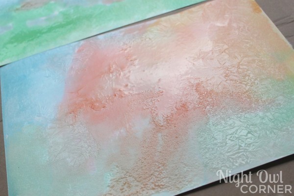 Epsom salt painting is a fun kids craft with a surprise ending!