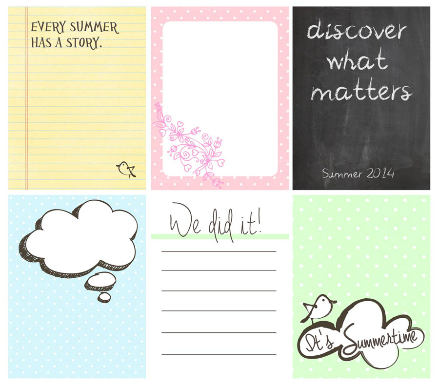 Free Journal Cards