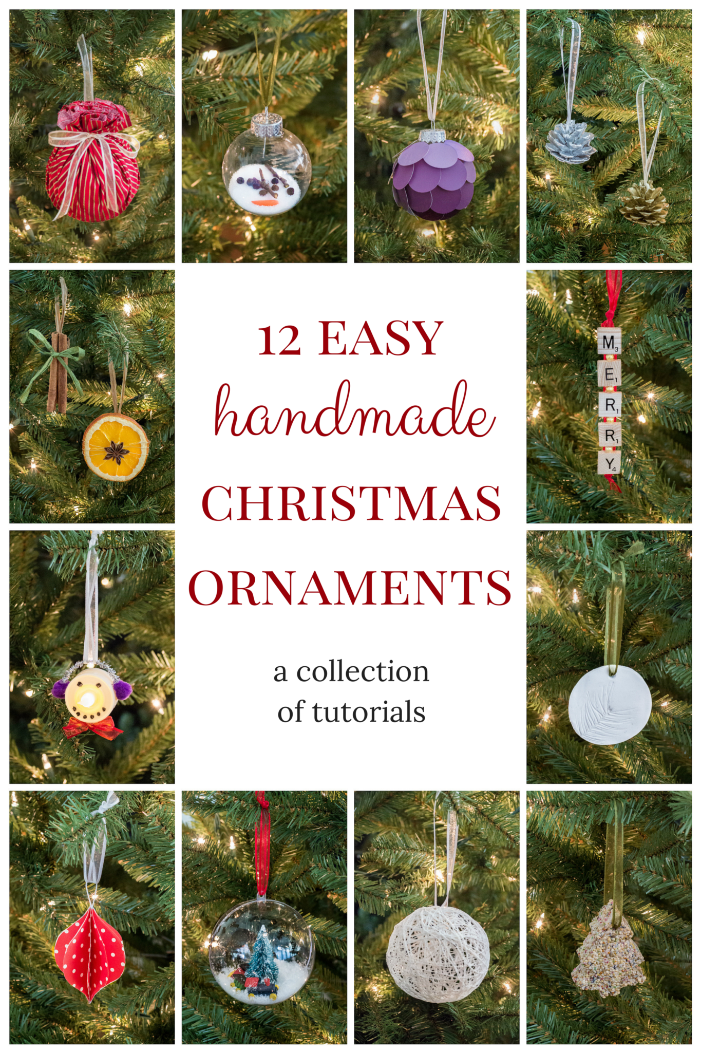 12 Easy Handmade Christmas Ornaments

