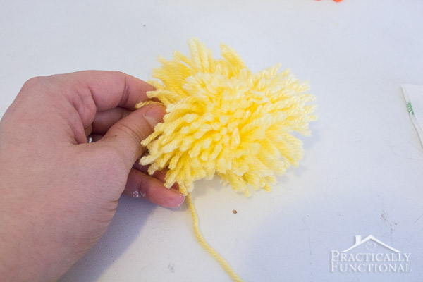 How to make Easter pom pom chicks-6