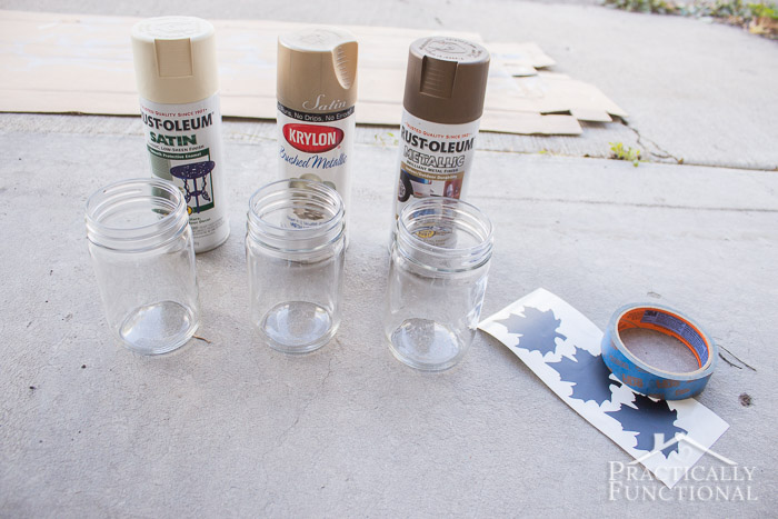 DIY Silhouette Candle Jars