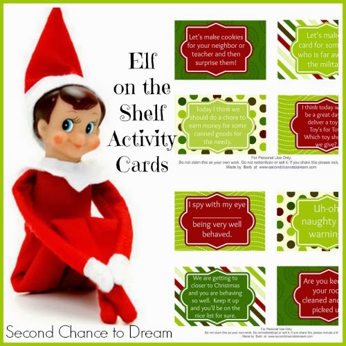 Elf On The Shelf Activity Card Printables - and 13 other Christmas printables!