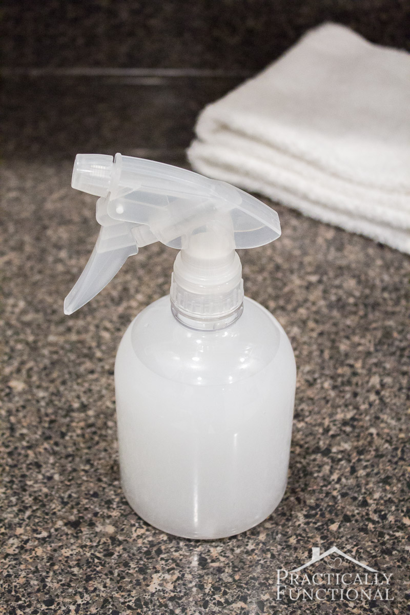 Make your own homemade linen spray in any scent! Perfect for freshening up musty rooms!