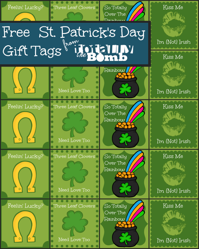 Free St Patricks Day Gift Tags - and 16 other fun St. Patrick's Day projects!