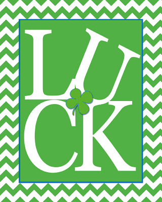 LUCK free printable - and 16 other fun St. Patrick's Day projects!