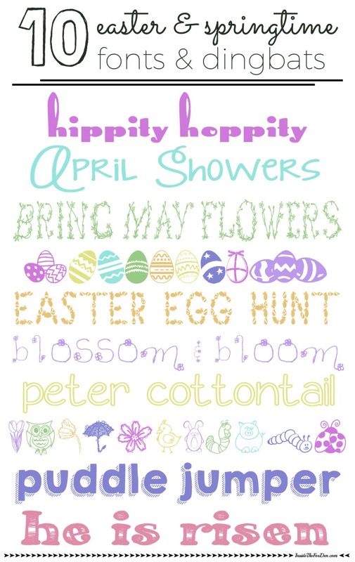 10 Easter and springtime fonts - and 14 other awesome Easter crafts!
