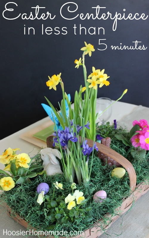 5 minute Easter centerpiece - and 14 other awesome Easter crafts!