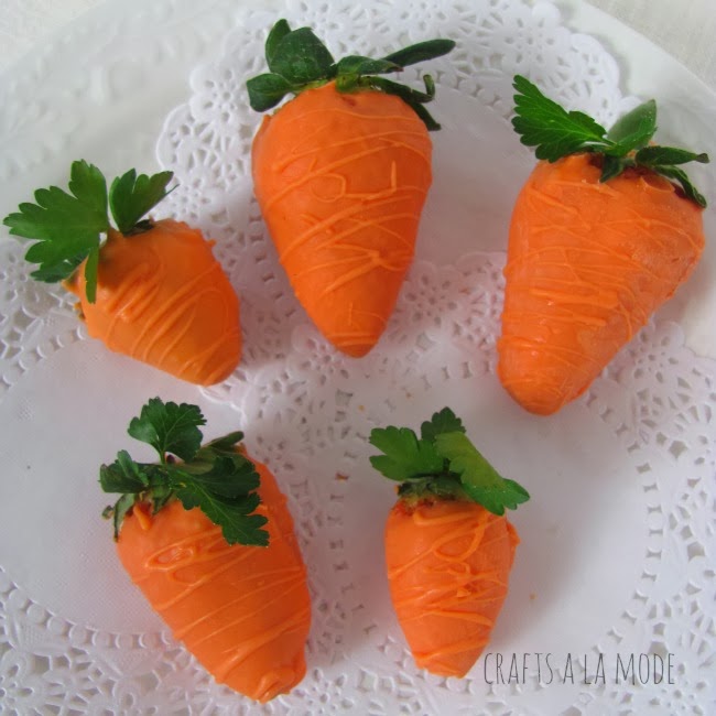 Faux strawberry carrots - and 15 other yummy Easter desserts!