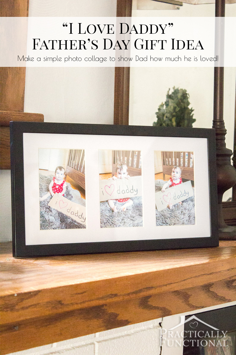 Such a cute Father's Day gift idea! And all you need are crayons, cardboard, and a picture frame!