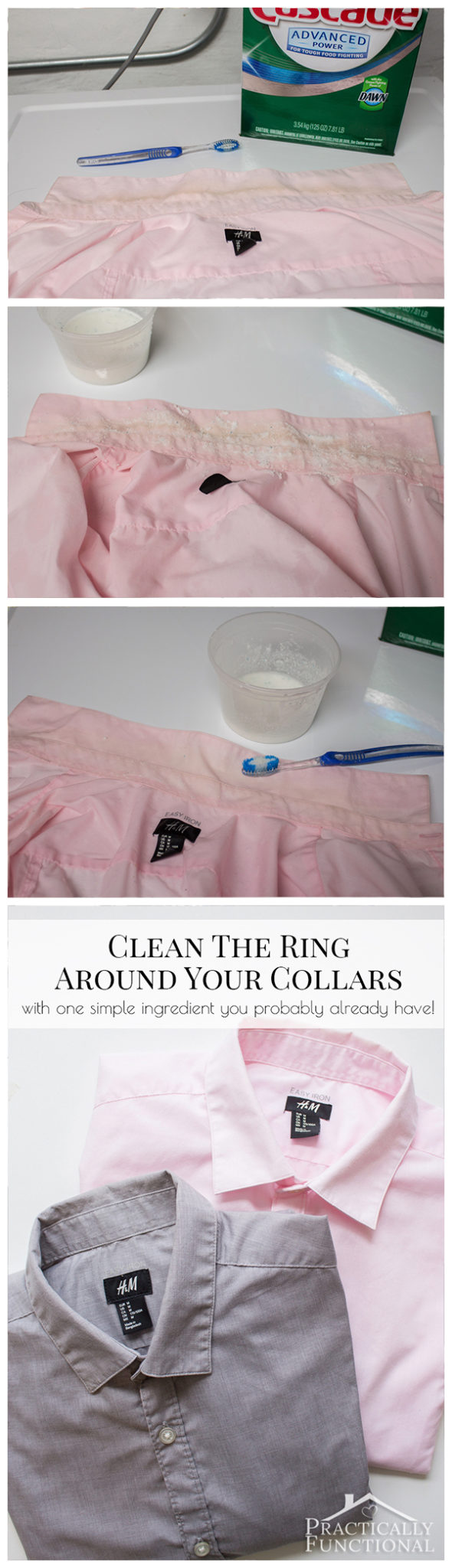 This works so well to clean the ring around the collar of your dress shirts!