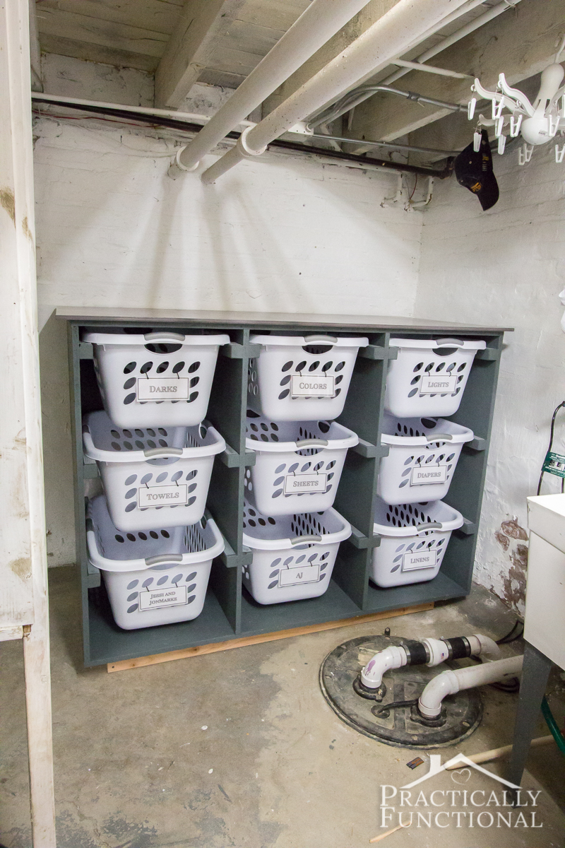 Simple DIY Laundry Basket Dresser