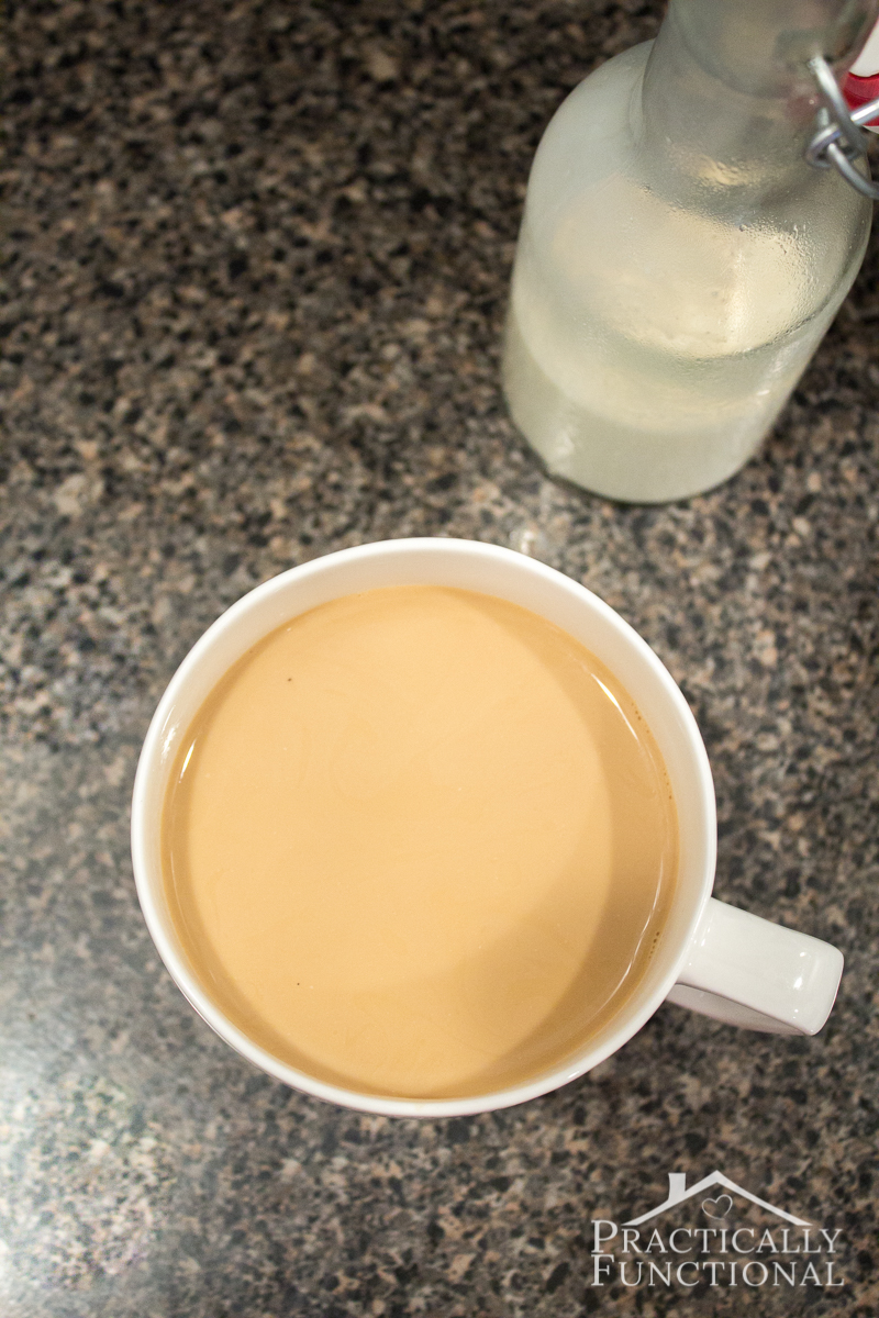 Homemade French Vanilla Coffee Creamer