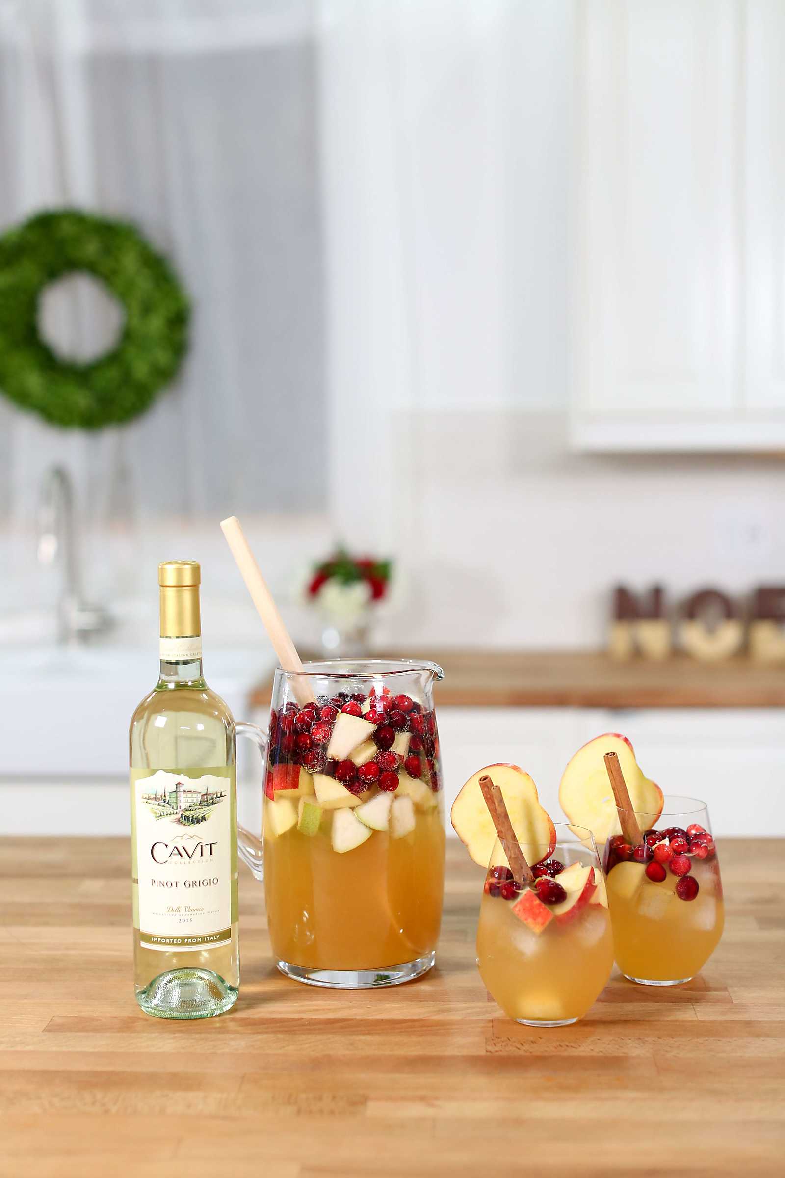 Sangria isn't just for summer! This apple cider sangria recipe is perfect for fall or winter!