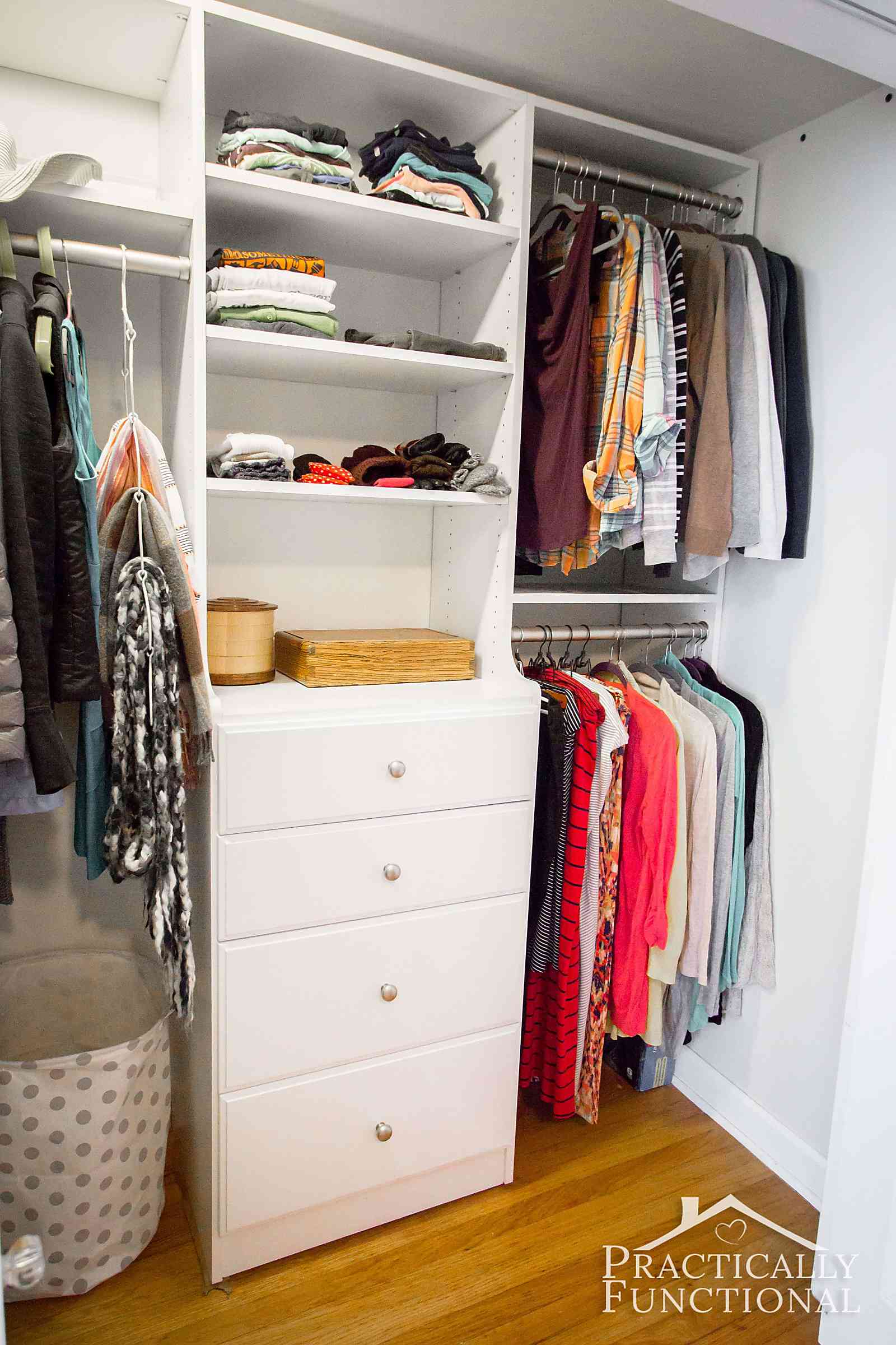 Gorgeous master closet makeover, you have to see the before photos!