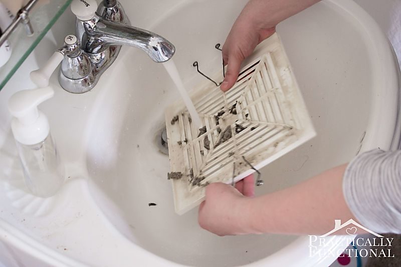 Learn how to clean a bathroom exhaust fan in under ten minutes! No more wet walls and foggy mirrors after a shower!