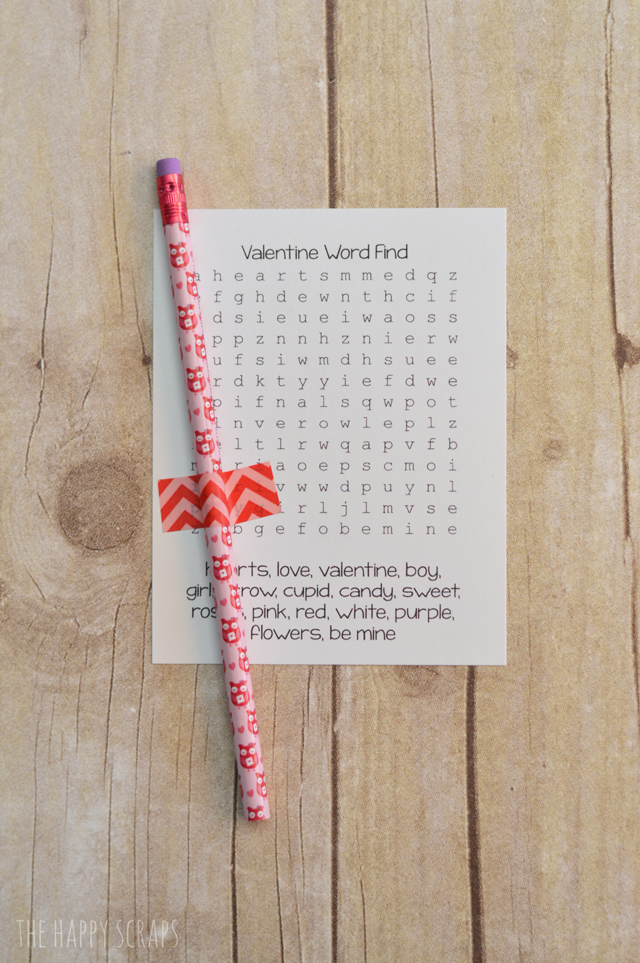 Valentine Word Find Printable - and 9 other cute printable valentines!