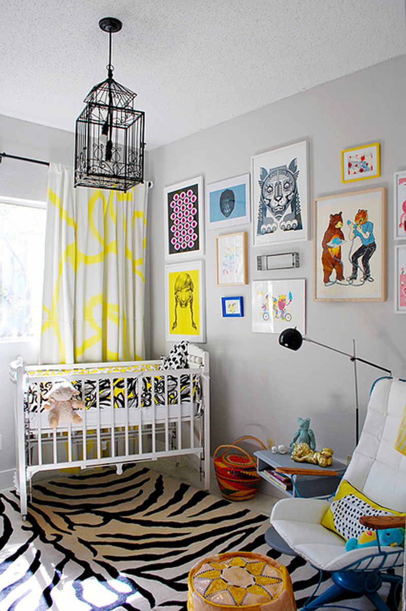bright and cheery abstract nursery
