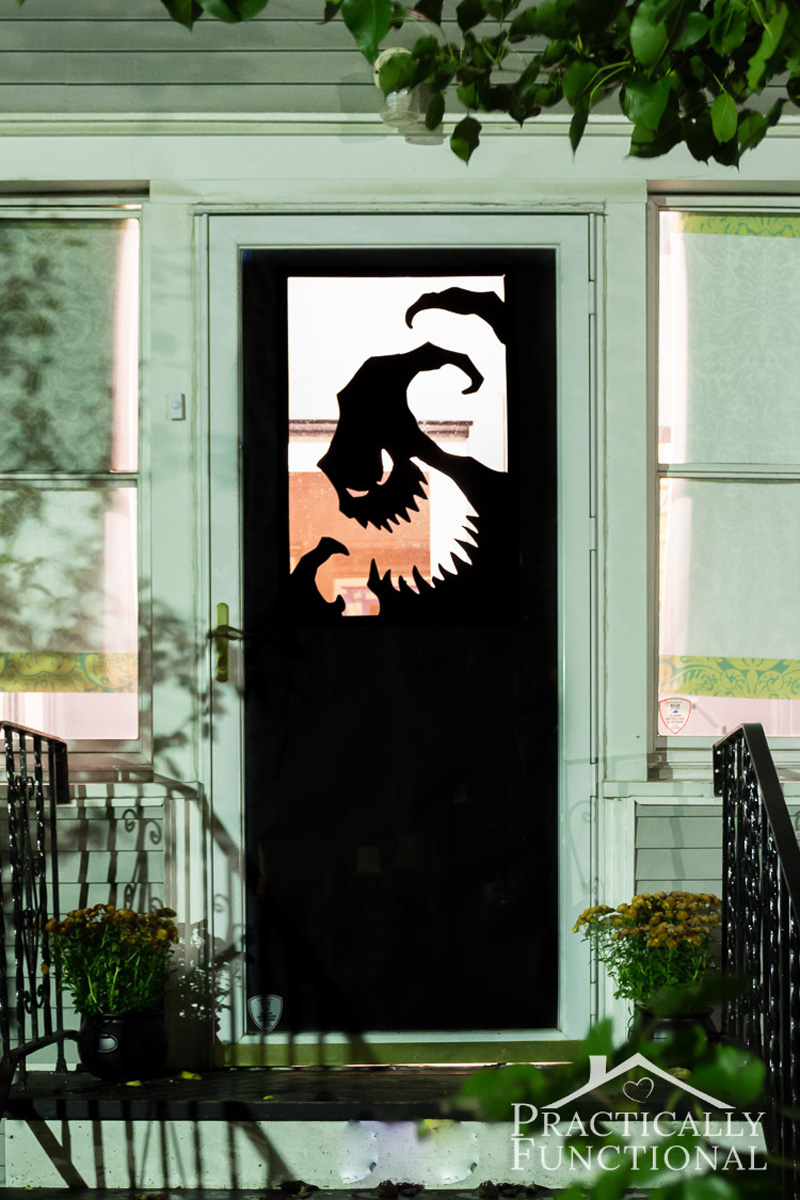 ghost front door silhouette
