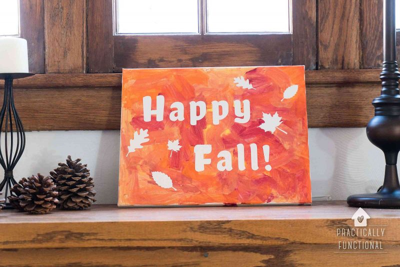 fun fall painting craft for toddlers