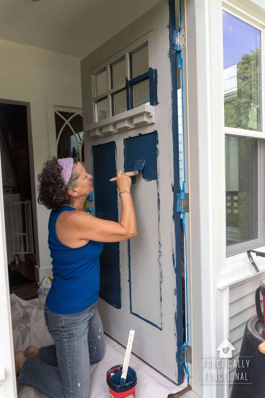 how to paint your front door