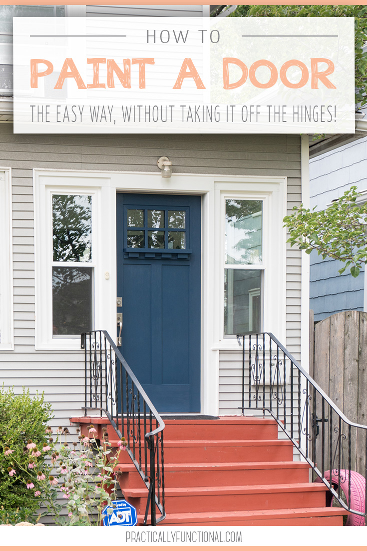 how to paint a door the easy way
