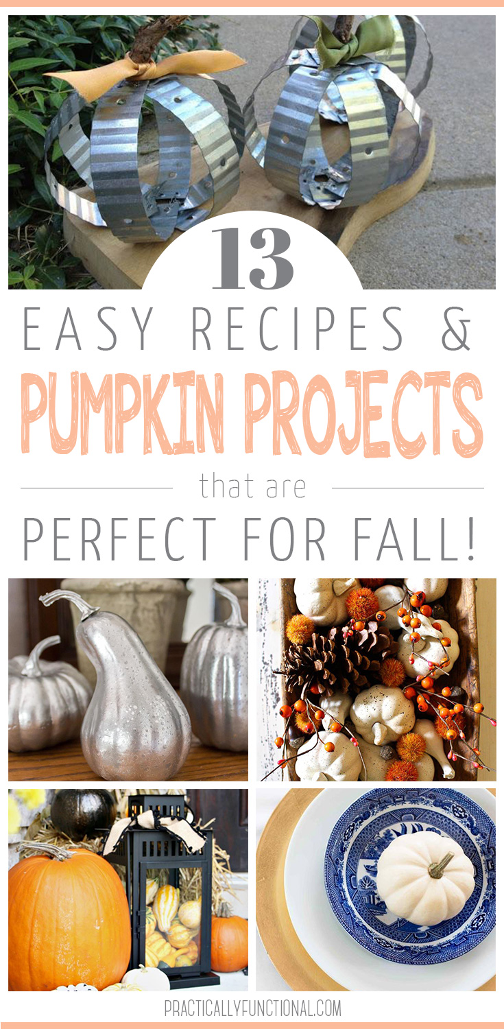 easy recipes and pumpkin projects for fall
