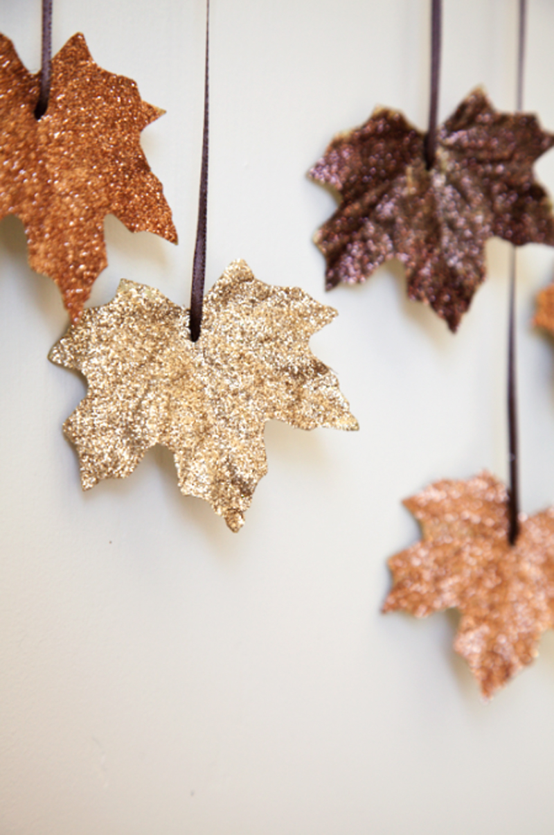 fall glitter leaves